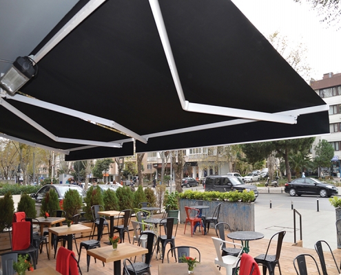 Kuşadası Tente Pergola, Mafsallı Tente Modeli 1 Kuşadası Tente Pergola, Mafsallı Tente Modeli 1
