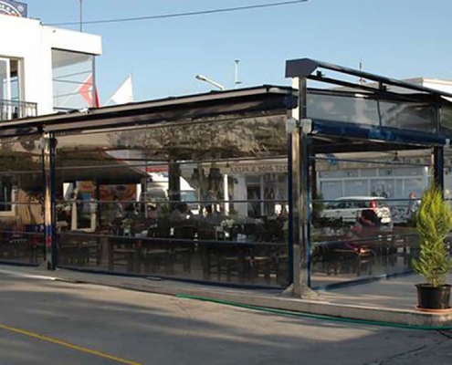 Kuşadası Tente Pergola, Şeffaf Stor Modeli 4 Kuşadası Tente Pergola, Şeffaf Stor Modeli 4